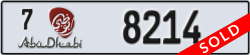 abu dhabi - code - 7 - number -8214
