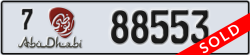 abu dhabi - code - 7 - number -88553