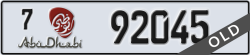 abu dhabi - code - 7 - number -92045