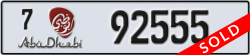 abu dhabi - code - 7 - number -92555