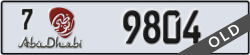 abu dhabi - code - 7 - number -9804