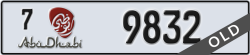 abu dhabi - code - 7 - number -9832