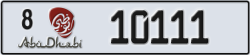 abu dhabi - code - 8 - number -10111