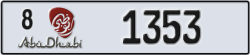 abu dhabi - code - 8 - number -1353