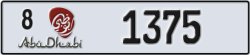 abu dhabi - code - 8 - number -1375