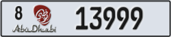 abu dhabi - code - 8 - number -13999