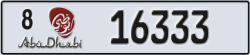 abu dhabi - code - 8 - number -16333
