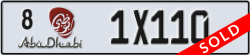 abu dhabi - code - 8 - number -1X110
