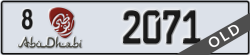 abu dhabi - code - 8 - number -2071