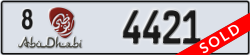 abu dhabi - code - 8 - number -4421