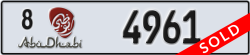 abu dhabi - code - 8 - number -4961