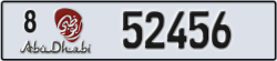abu dhabi - code - 8 - number -52456
