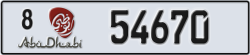 abu dhabi - code - 8 - number -54670