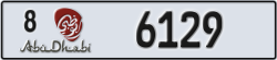 abu dhabi - code - 8 - number -6129