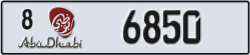 abu dhabi - code - 8 - number -6850