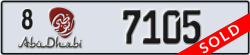 abu dhabi - code - 8 - number -7105