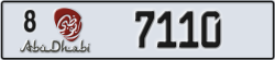 abu dhabi - code - 8 - number -7110
