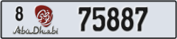 abu dhabi - code - 8 - number -75887