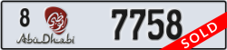 abu dhabi - code - 8 - number -7758