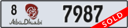 abu dhabi - code - 8 - number -7987