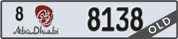 abu dhabi - code - 8 - number -8138