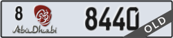 abu dhabi - code - 8 - number -8440