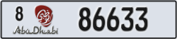 abu dhabi - code - 8 - number -86633
