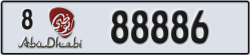 abu dhabi - code - 8 - number -88886