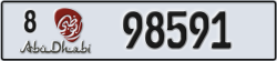 abu dhabi - code - 8 - number -98591