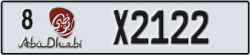 abu dhabi - code - 8 - number -X2122
