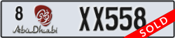 abu dhabi - code - 8 - number -XX558