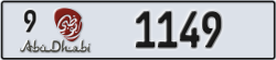 abu dhabi - code - 9 - number -1149