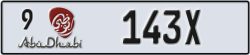 abu dhabi - code - 9 - number -143X
