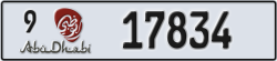 abu dhabi - code - 9 - number -17834