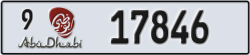 abu dhabi - code - 9 - number -17846