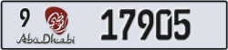 abu dhabi - code - 9 - number -17905