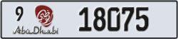 abu dhabi - code - 9 - number -18075