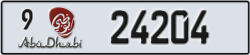 abu dhabi - code - 9 - number -24204