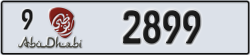 abu dhabi - code - 9 - number -2899