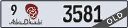 abu dhabi - code - 9 - number -3581