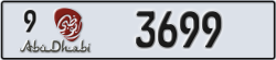 abu dhabi - code - 9 - number -3699