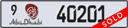 abu dhabi - code - 9 - number -40201