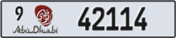 abu dhabi - code - 9 - number -42114