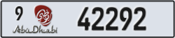 abu dhabi - code - 9 - number -42292