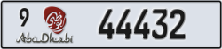 abu dhabi - code - 9 - number -44432