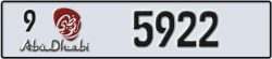 abu dhabi - code - 9 - number -5922