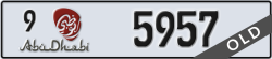 abu dhabi - code - 9 - number -5957