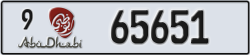 abu dhabi - code - 9 - number -65651