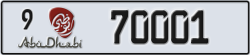 abu dhabi - code - 9 - number -70001