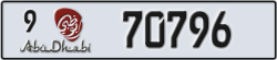 abu dhabi - code - 9 - number -70796